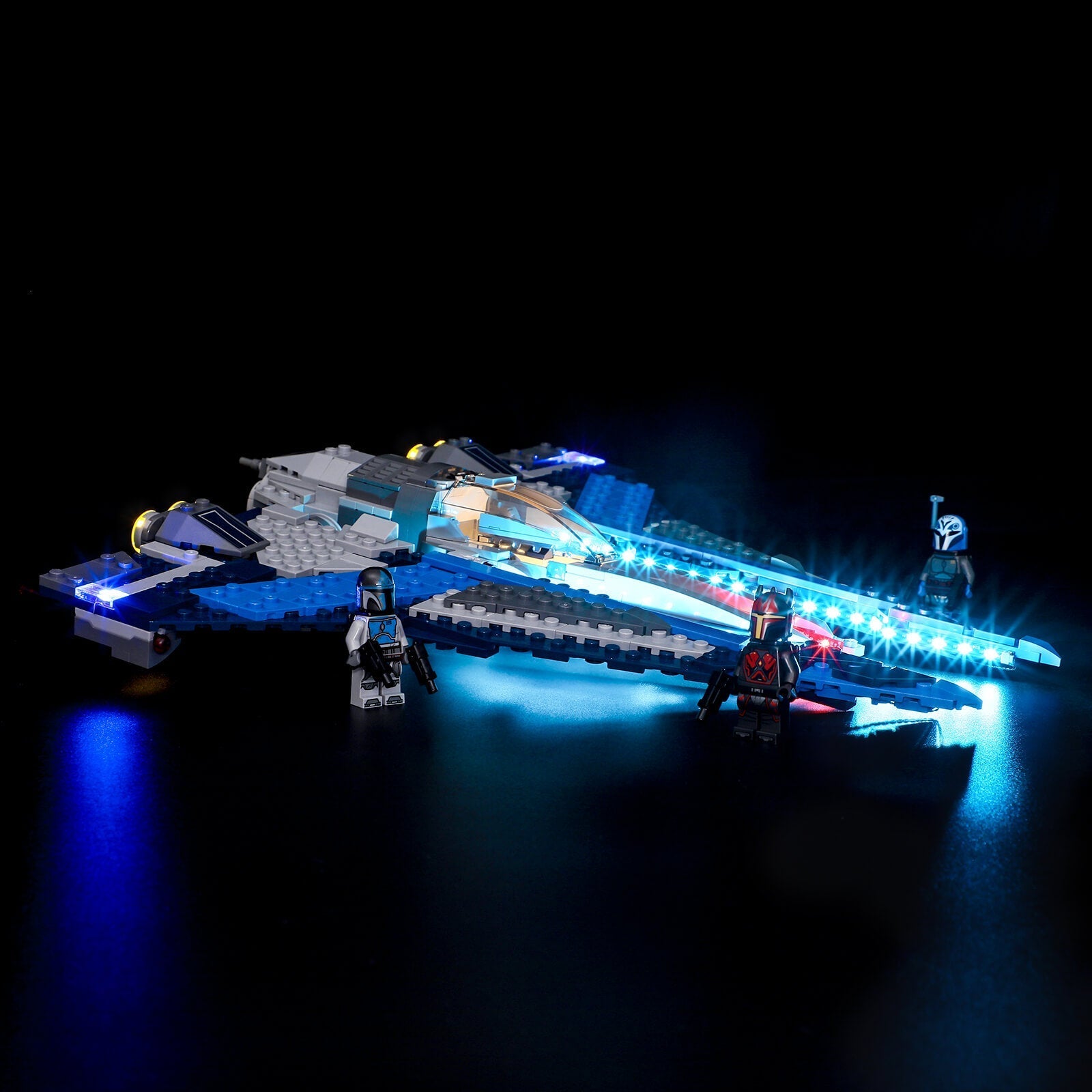 game of bricks light kit alternative for 75316 mandalorian starfighter