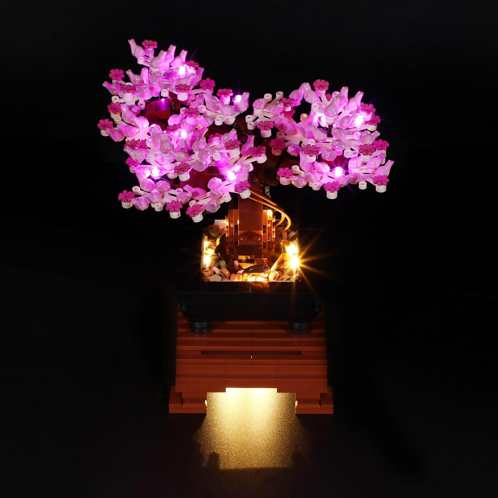 lego tree bonsai Light Kit For Lego Bonsai Tree 10281(Pink Blossoms) – Briksmax