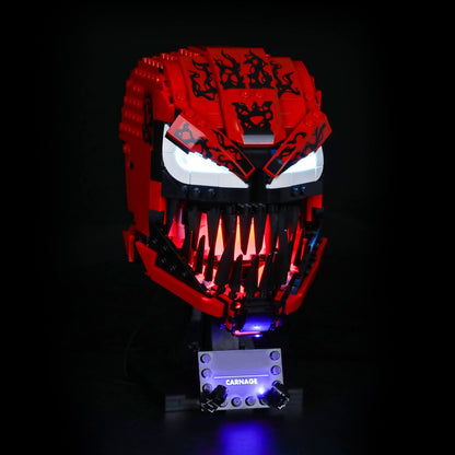 add led lights to lego carnage helmet
