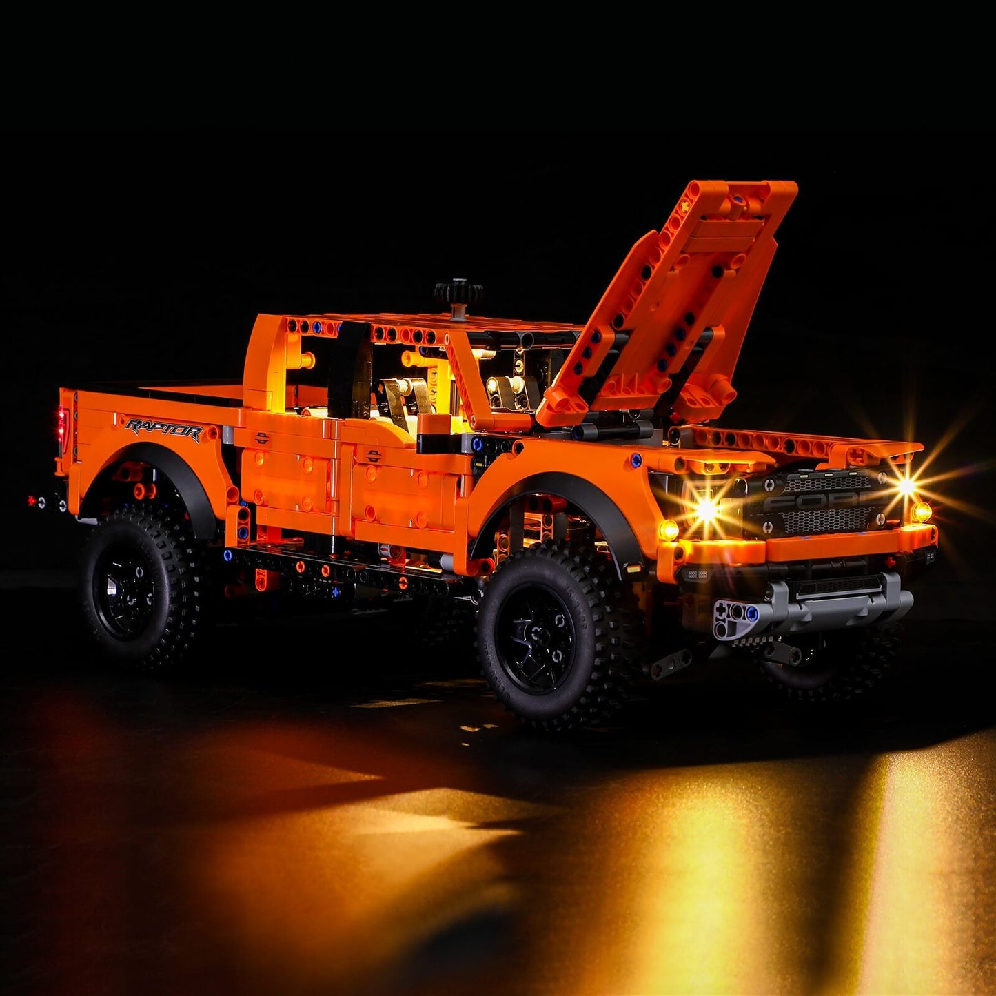 add led lights to lego technic ford raptor