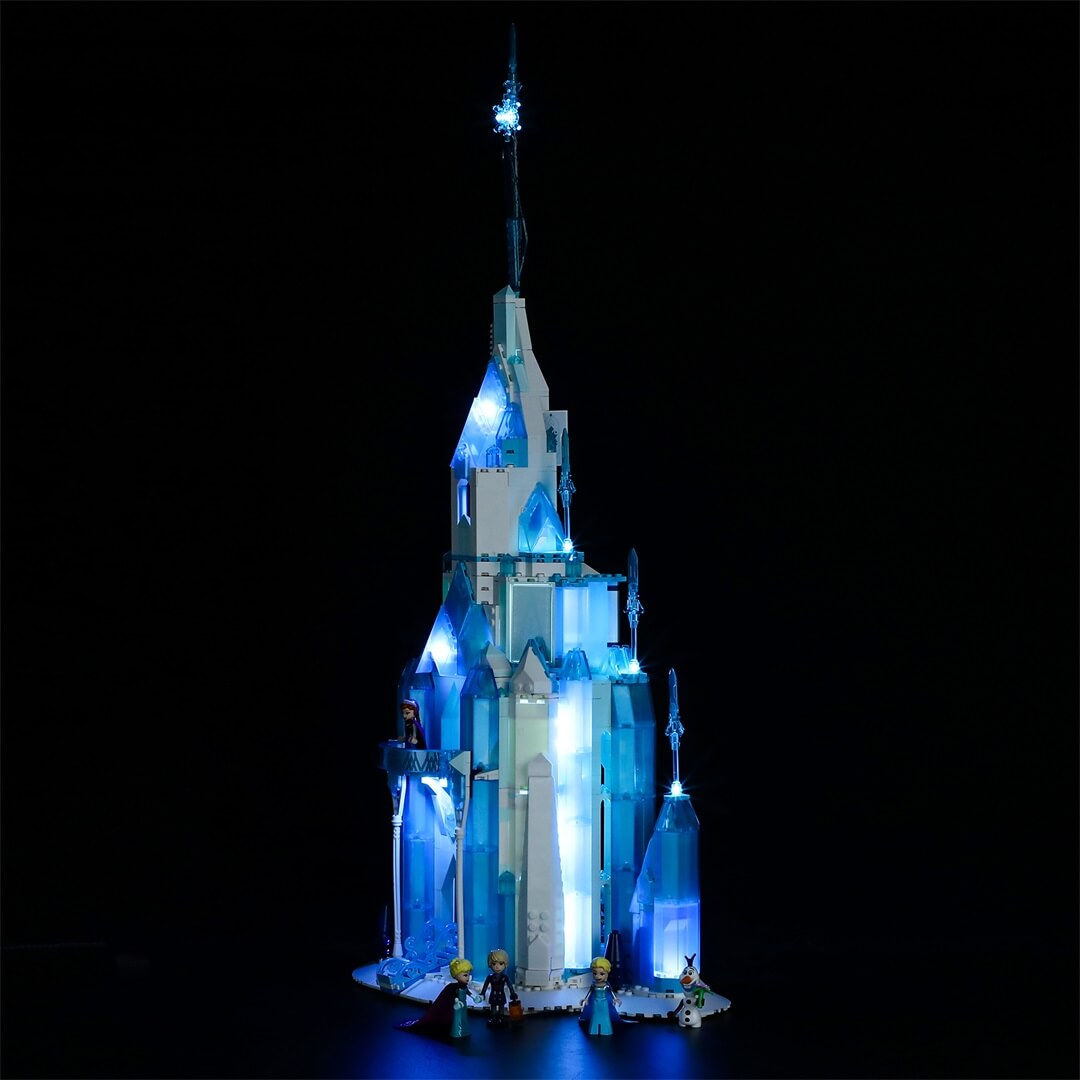 light up lego frozen castle