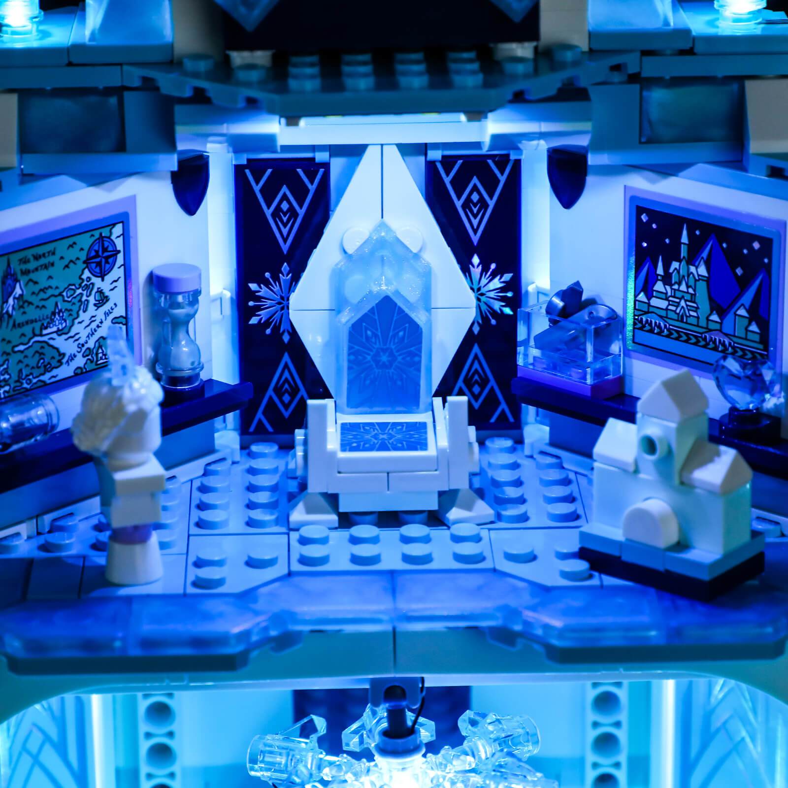 light up lego elsa ice palace
