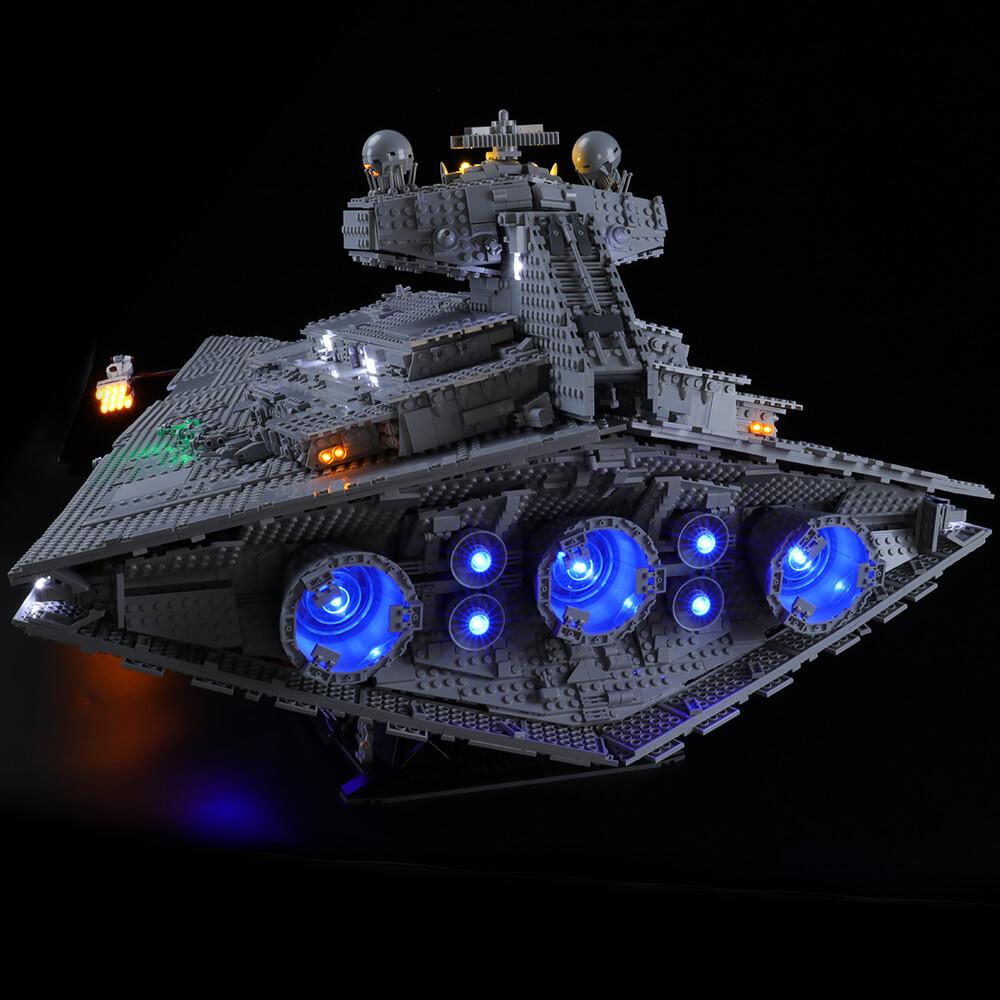 lego star wars ucs star destroyer with lights