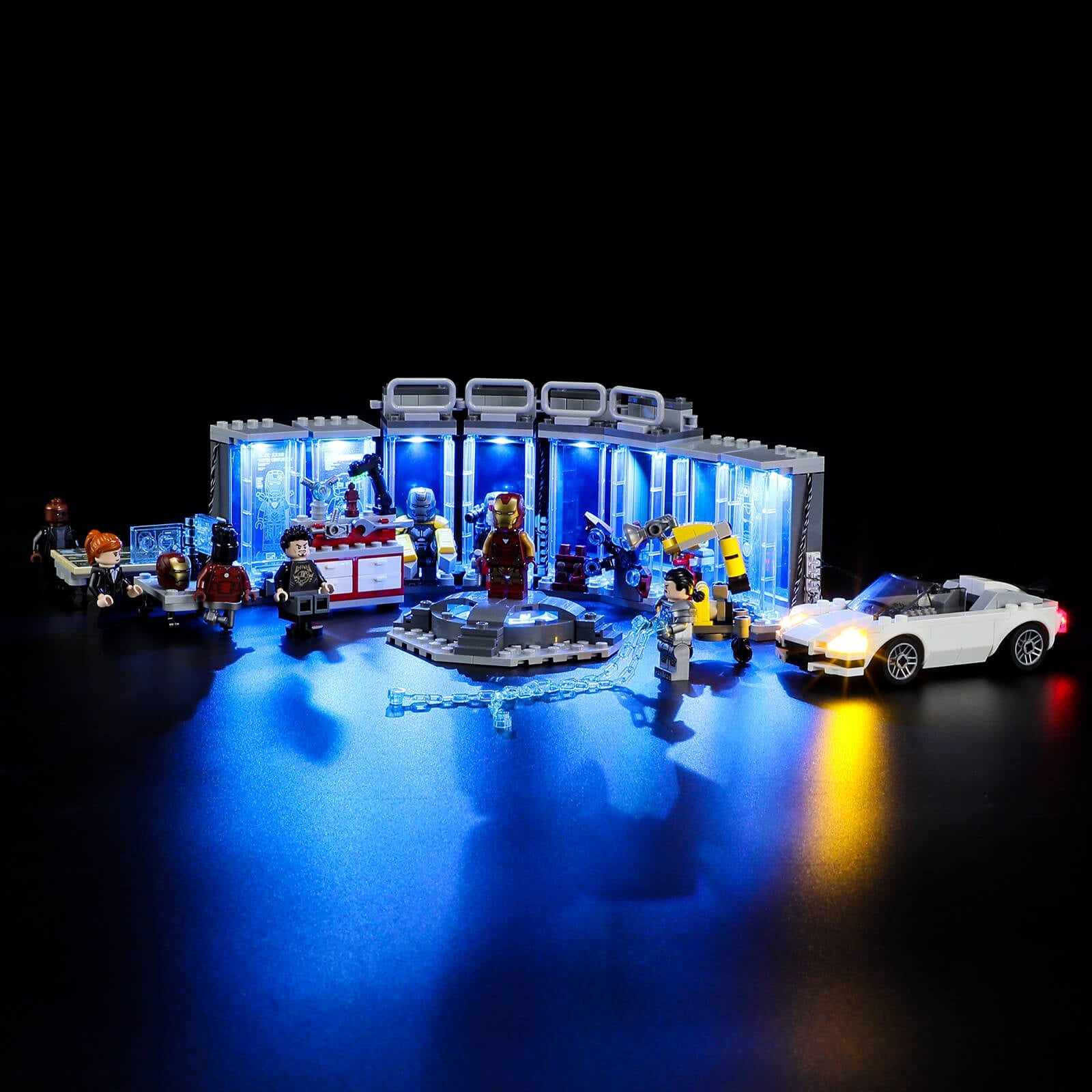 Lego Iron Man Armory 76216 light kit