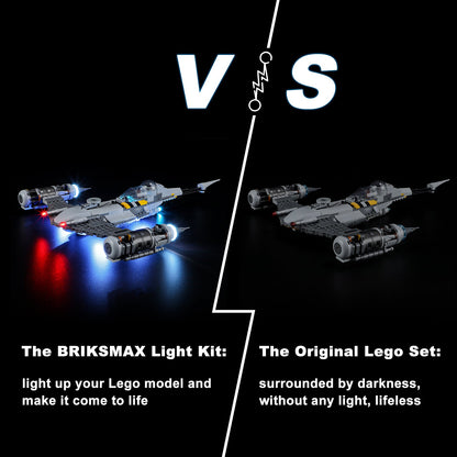 The Mandalorian's N-1 Starfighter 75325 Lego night mode