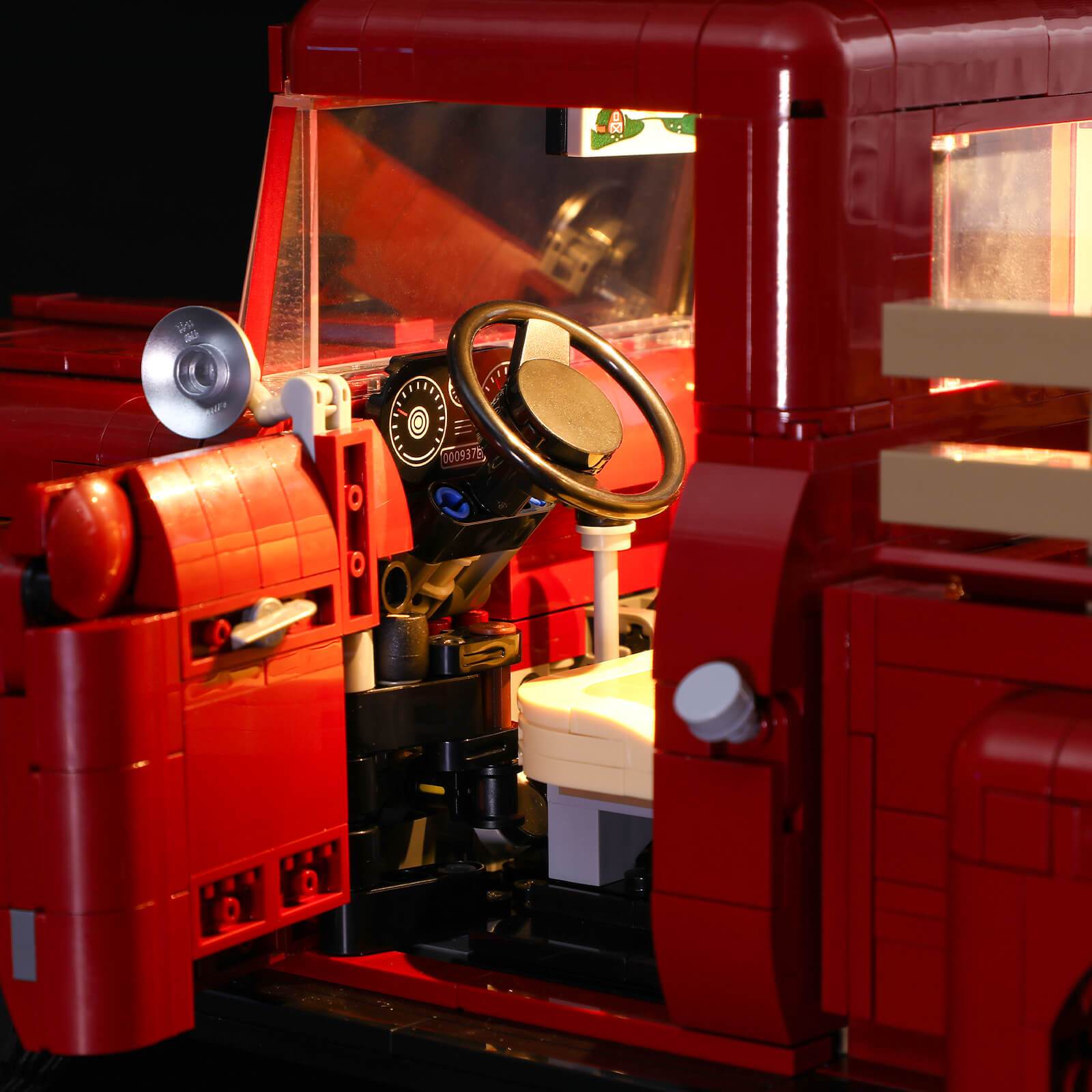 lego pickup truck 10290 open door