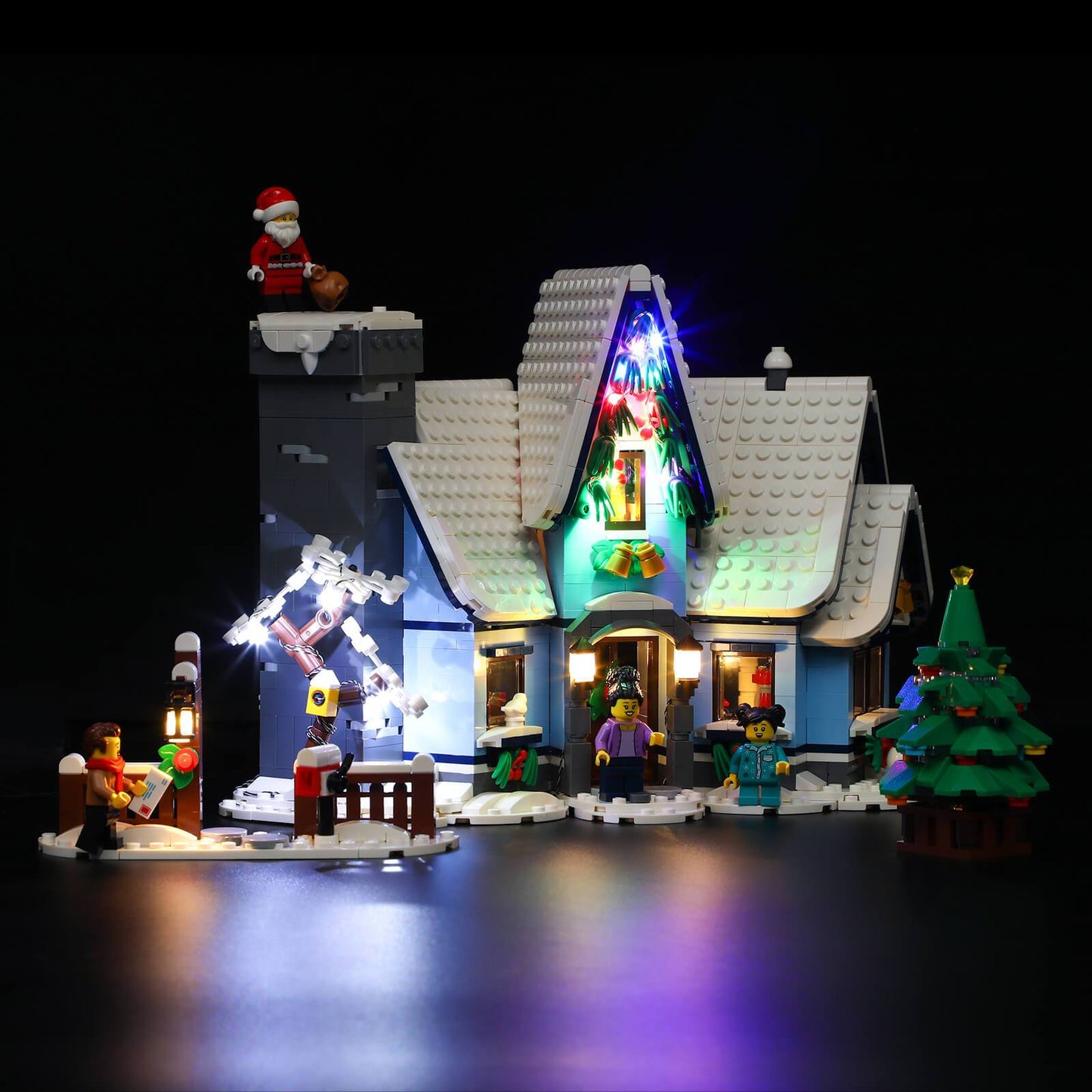 add led lights to LEGO® Santa’s Visit