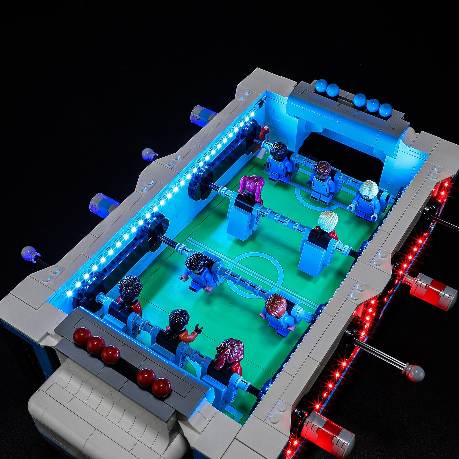 add led lights to Table Football 21337