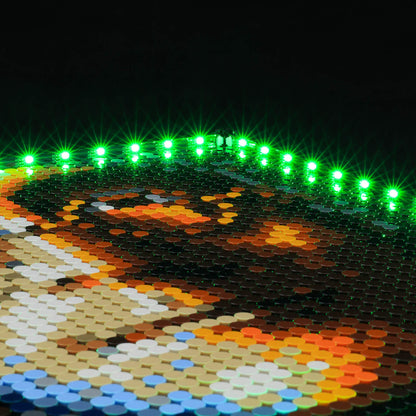 lego wall art beatles light kit