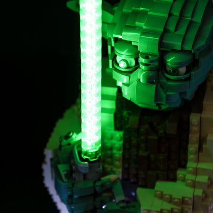 led lighting kit for lego star wars yoda set 75255