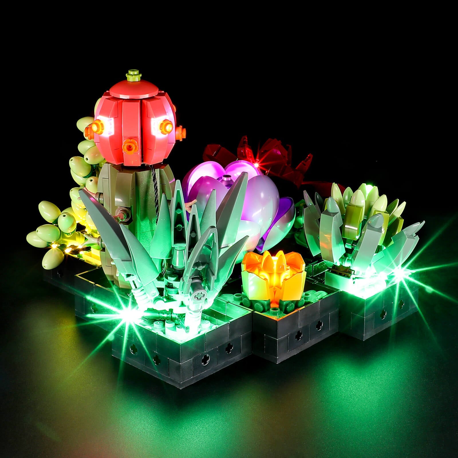 light up Lego 10309 Succulents
