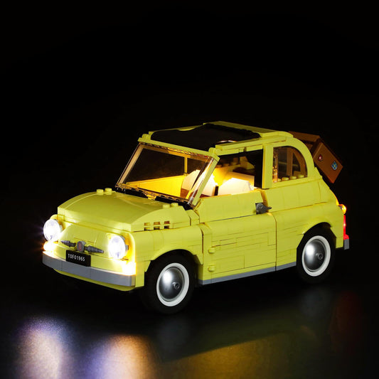 add lights to lego technic fiat 500