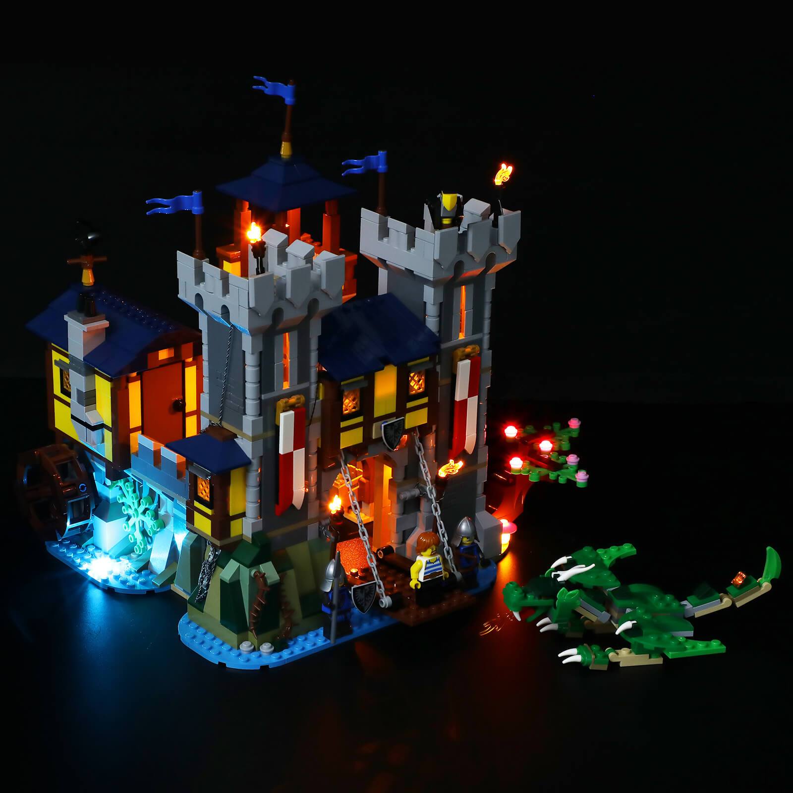 put lights in 31120 lego set