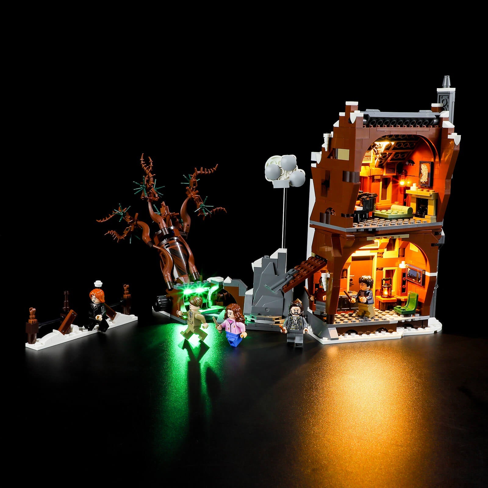 light up Lego The Shrieking Shack & Whomping Willow 76407