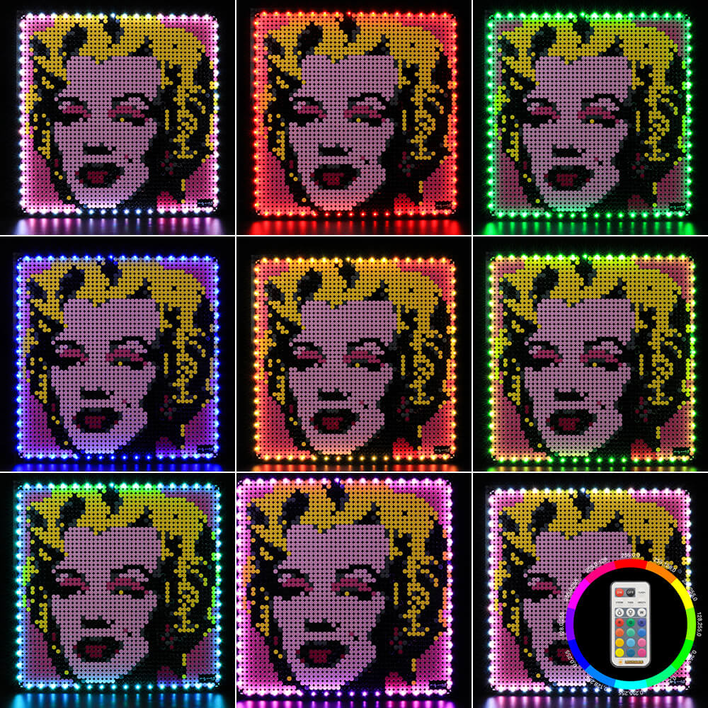 marilyn monroe lego lights