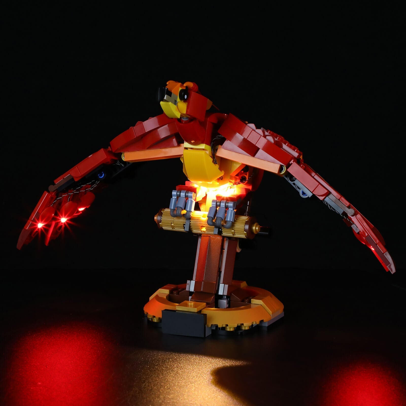 light up lego harry potter fawkes dumbledore's phoenix