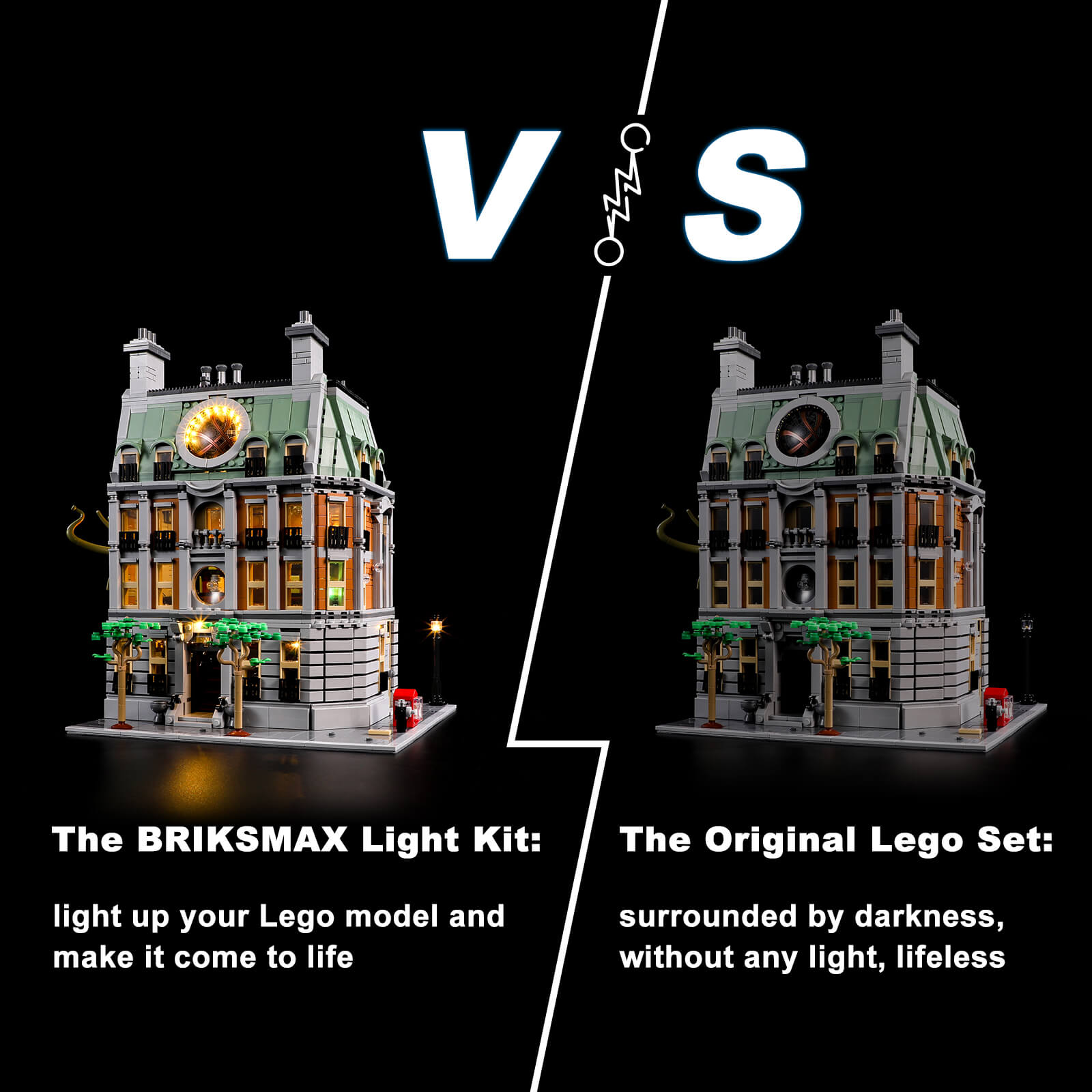 Lego Sanctum Sanctorum 76218 night mode