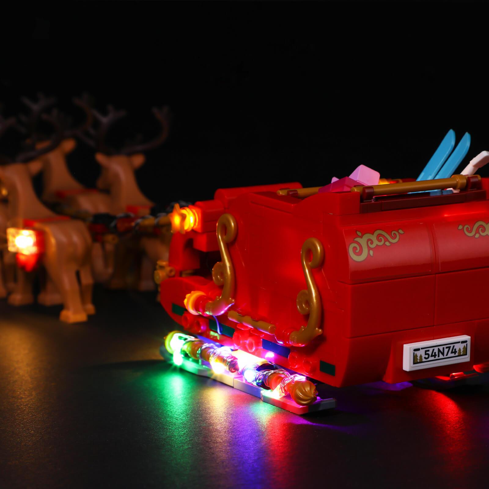 santas sleigh lego light kit