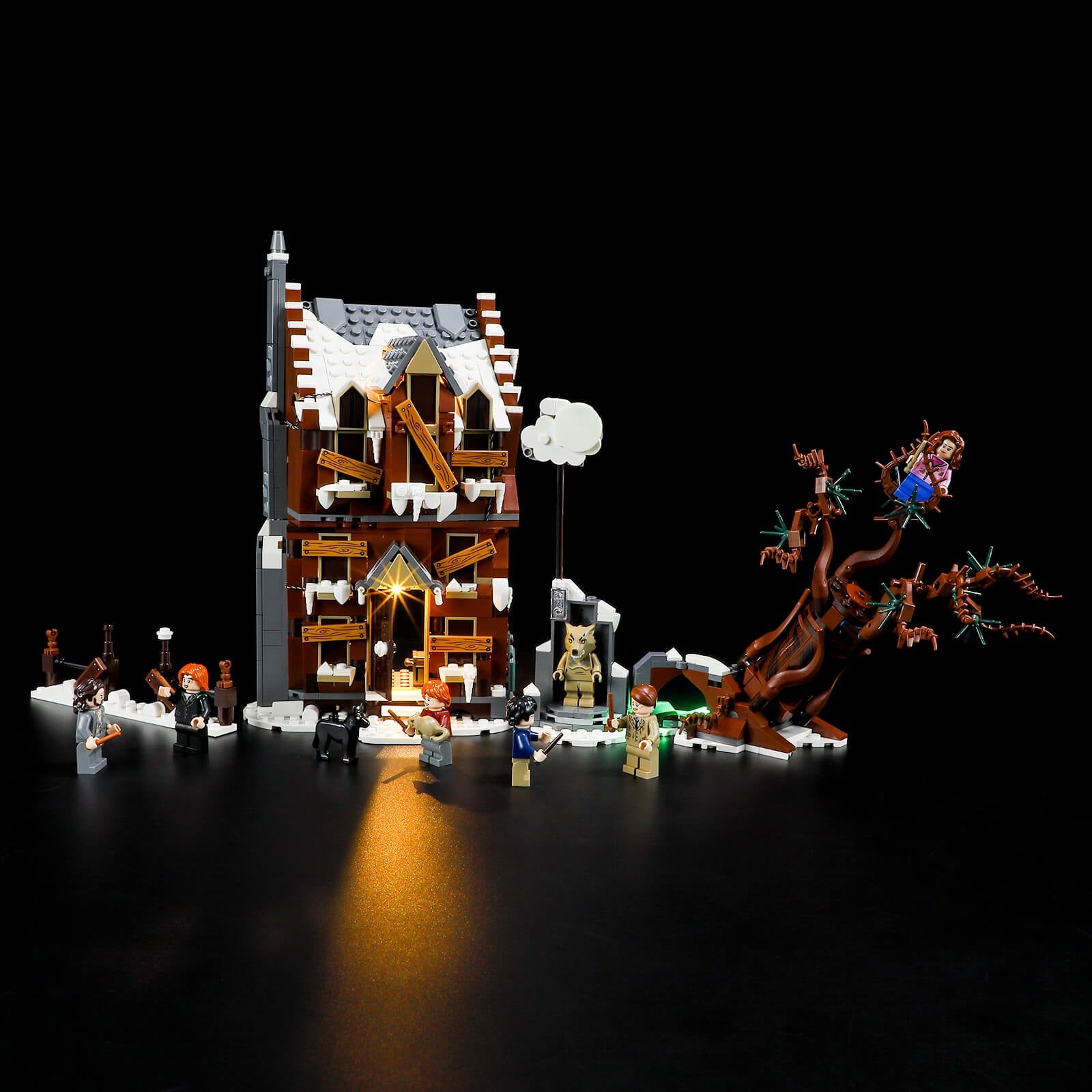 Add led lights to Lego The Shrieking Shack & Whomping Willow 76407