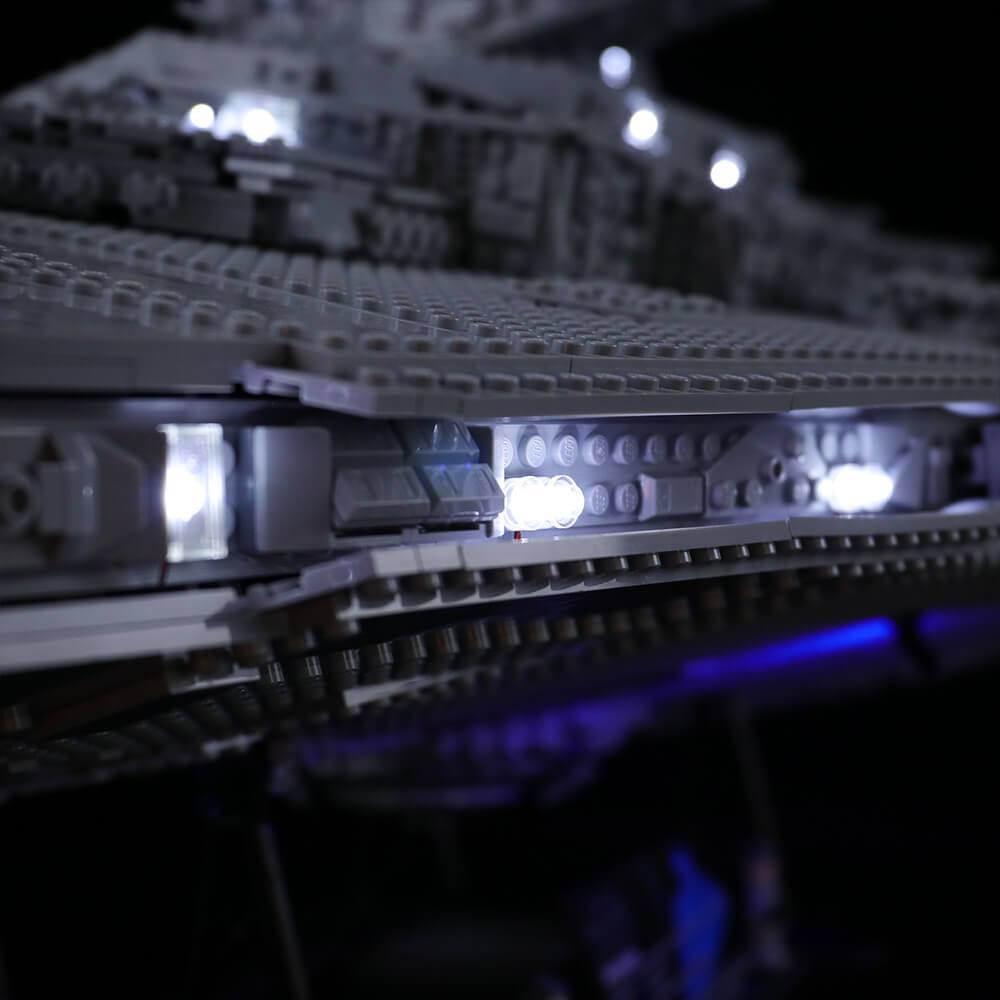 star wars imperial destroyer lego lights